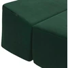 Sofa Sulankstomas Sofos Lova Tamsiai žalia 200 x 70 x 10 cm Aksomas