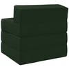 Sofa Sulankstomas Sofos Lova Tamsiai žalia 200 x 70 x 10 cm Audinys