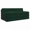 Sofa Sulankstomas Sofos Lova Tamsiai žalia 120 x 60 x 49 cm Audinys