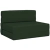 Sofa Sulankstomas Sofos Lova Tamsiai žalia 70 x 72 x 60 cm Audinys