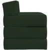 Sofa Sulankstomas Sofos Lova Tamsiai žalia 200 x 70 x 10 cm Audinys