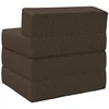 Sofa Sulankstomas Sofos Lova Taupe 200 x 70 x 15 cm Audinys