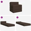 Sulankstomas Sofos Lova Taupe 200 x 70 x 15 cm Audinys