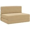 Sofa Sulankstomas Sofos Lova Žalias pilkas 100 x 80 x 60 cm Audinys