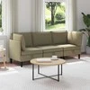 Sofa Svetainės baldų komplektas 3 pcs Chaki Audinys