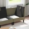 Sofa Svetainės baldų komplektas 3 pcs Chaki Audinys