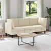 Sofa Svetainės baldų komplektas 3 pcs Kreminė Audinys