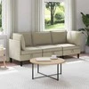 Sofa Svetainės baldų komplektas 3 pcs Smėlio Audinys