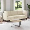 Sofa Svetainės baldų komplektas 3 vnt. 3 vietos Kreminė