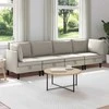 Sofa Svetainės baldų komplektas 4 pcs Avižinė Audinys