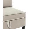 Sofa Svetainės baldų komplektas 4 vnt. Avižinė Audinys