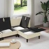 Sofa Svetainės baldų komplektas 4 pcs Kreminė Audinys