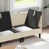 Sofa Svetainės baldų komplektas 4 pcs Kreminė Audinys