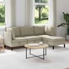 Sofa Svetainės baldų komplektas 4 pcs Smėlio Audinys