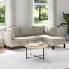 Sofa Svetainės baldų komplektas 4 vnt. Avižinė Audinys