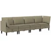 Sofa Svetainės baldų komplektas 4 vnt. Chaki Audinys