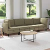 Sofa Svetainės baldų komplektas 4 vnt. Chaki Audinys