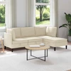 Sofa Svetainės baldų komplektas 4 vnt. Kreminė Audinys