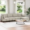 Sofa Svetainės baldų komplektas 5 pcs Avižinė Audinys