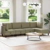 Sofa Svetainės baldų komplektas 5 pcs Chaki Audinys