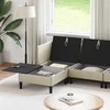 Sofa Svetainės baldų komplektas 5 pcs Smėlio Audinys