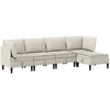 Sofa Svetainės baldų komplektas 5 vnt. Avižinė Audinys
