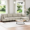 Sofa Svetainės baldų komplektas 5 vnt. Avižinė Audinys