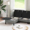 Sofa Svetainės baldų komplektas 5 vnt. Tamsiai pilka Audinys