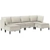 Sofa Svetainės baldų komplektas 6 pcs Avižinė Audinys