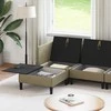 Sofa Svetainės baldų komplektas 6 pcs Chaki Audinys