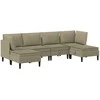 Sofa Svetainės baldų komplektas 6 pcs Chaki Audinys