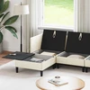Sofa Svetainės baldų komplektas 6 pcs Kreminė Audinys