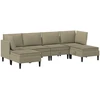 Sofa Svetainės baldų komplektas 6 vnt. Chaki Audinys