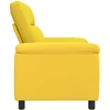 Sofa Šviesi geltona 95 x 90 x 95 cm Audinys