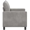 Sofa Šviesiai pilka 126 x 81 x 87,5 cm Aksomas