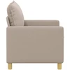 Sofa 2 vietos Šviesiai pilka 126 x 81 x 87,5 cm Audinys