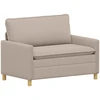 Sofa 2 vietos Šviesiai pilka 126 x 81 x 87,5 cm Audinys