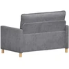 Sofa Šviesiai pilka 126 x 81 x 87,5 cm Poliesteris