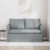 Sofa Šviesiai pilka 195 x 82 x 85 cm Metalas