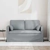 Sofa Šviesiai pilka 138 x 78 x 80 cm Metalas