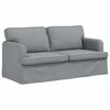 Sofa Šviesiai pilka 142 x 80 x 85 cm Metalas