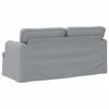 Sofa Šviesiai pilka 142 x 80 x 85 cm Metalas
