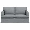 Sofa Šviesiai pilka 142 x 80 x 85 cm Metalas