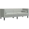 Sofa Šviesiai pilka 194 x 74,5 x 70,5 cm Aksomas