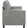 Sofa Šviesiai pilka 196 x 81 x 87,5 cm Aksomas