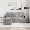 Sofa Šviesiai pilka 178 x 134 x 80 cm Aksomas