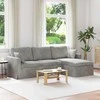 Sofa Šviesiai pilka 228 x 134 x 80 cm Aksomas