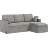Sofa Šviesiai pilka 198 x 134 x 80 cm Aksomas