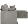 Sofa Šviesiai pilka 198 x 134 x 80 cm Aksomas