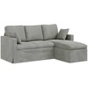 Sofa Šviesiai pilka 178 x 134 x 80 cm Aksomas